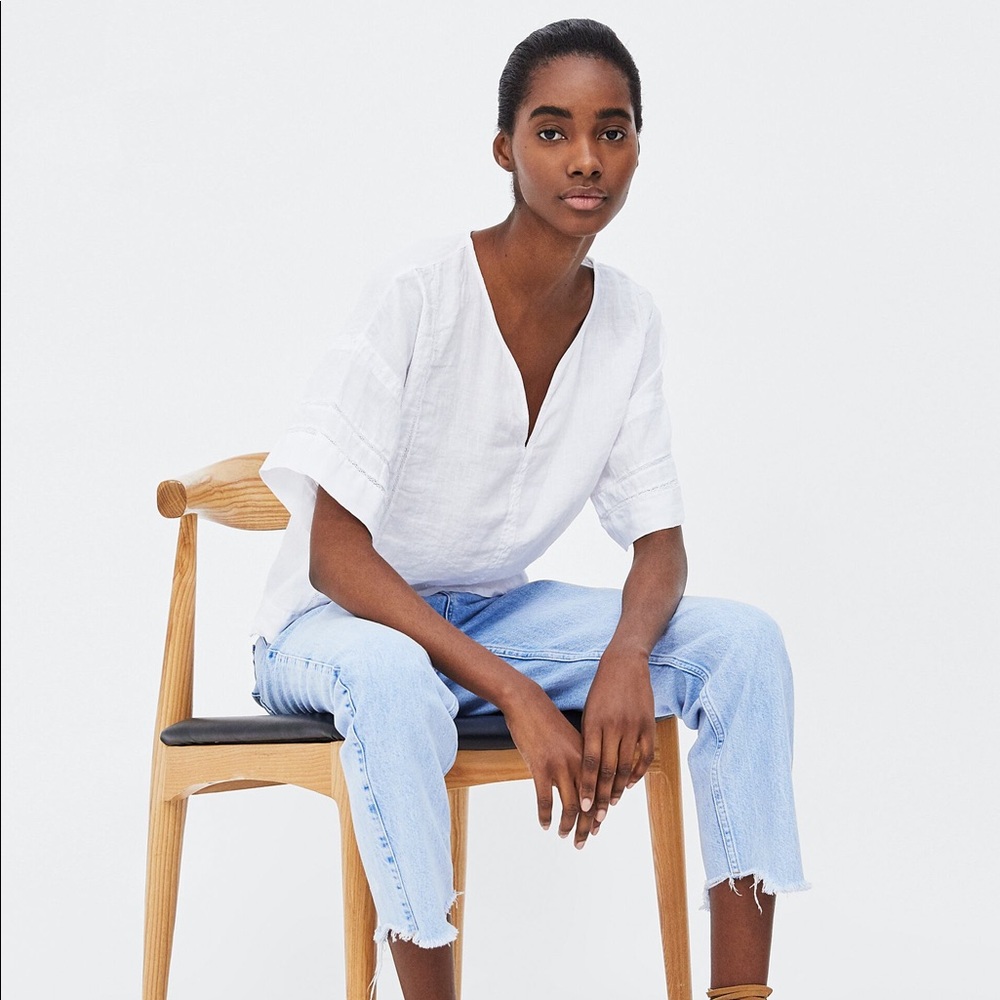 Zara basic white top - Picture 2 of 4
